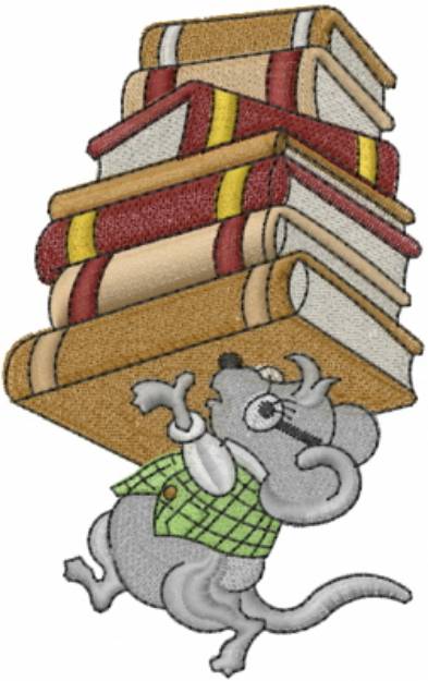 Picture of Mouse With Books