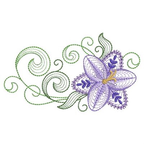 Fringe Lily Machine Embroidery Design | Embroidery Library at ...