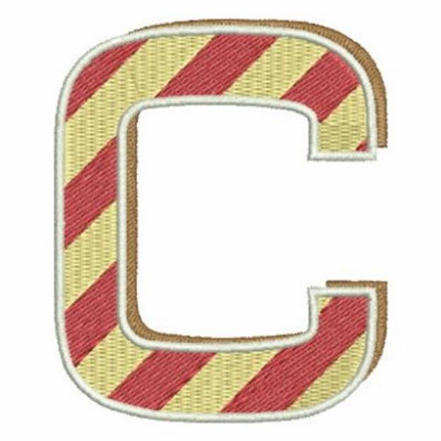 Christmas Alphabet Letter C Machine Embroidery Design | Embroidery ...