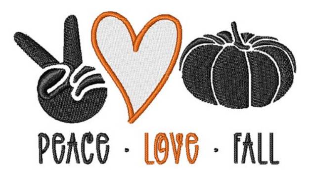 Picture of peace love fall 7 Machine Embroidery Design