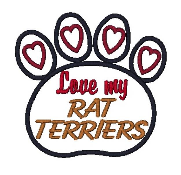 Picture of Rat Terriers Machine Embroidery Design