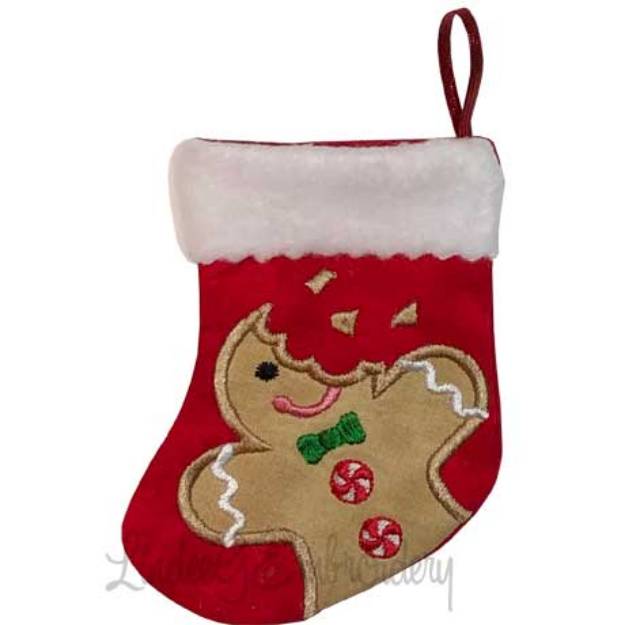 Picture of Gingerman Bitten Stocking (4.6 x 5.9-in)