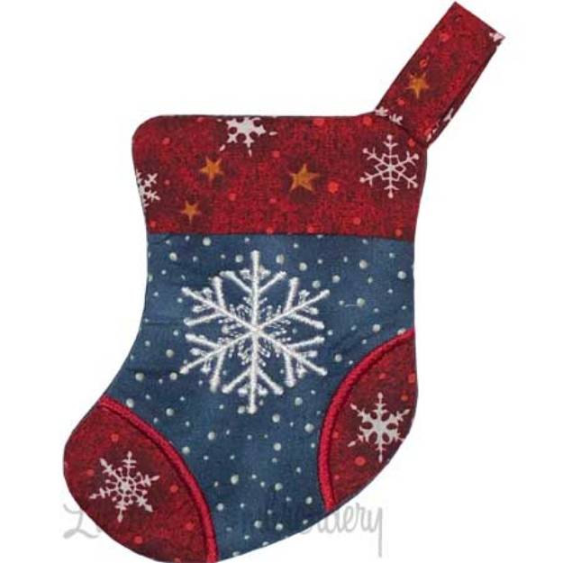 Picture of Snowflake Stocking (4.7 x 6-in)