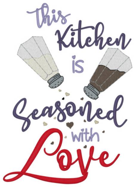 Picture of Kitchen Is Seasoned Machine Embroidery Design