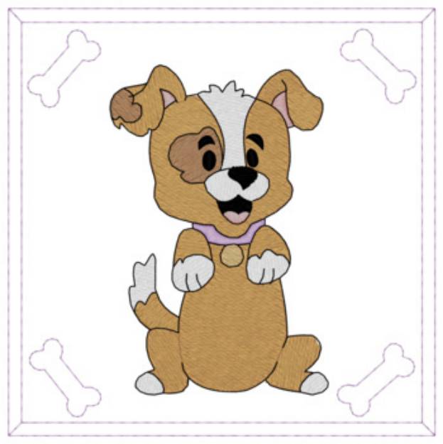 Picture of Begging Puppy Machine Embroidery Design