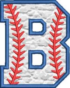 Picture of Applique Baseball 'B' 