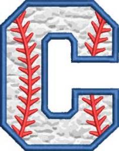 Picture of Applique Baseball 'C' 