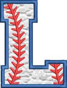 Picture of Applique Baseball 'L' 