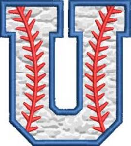 Picture of Applique Baseball 'U' 