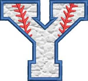 Picture of Applique Baseball 'Y' 