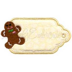 Picture of Gingerbread Man Gift Tag (3.7 x 1.9-in)