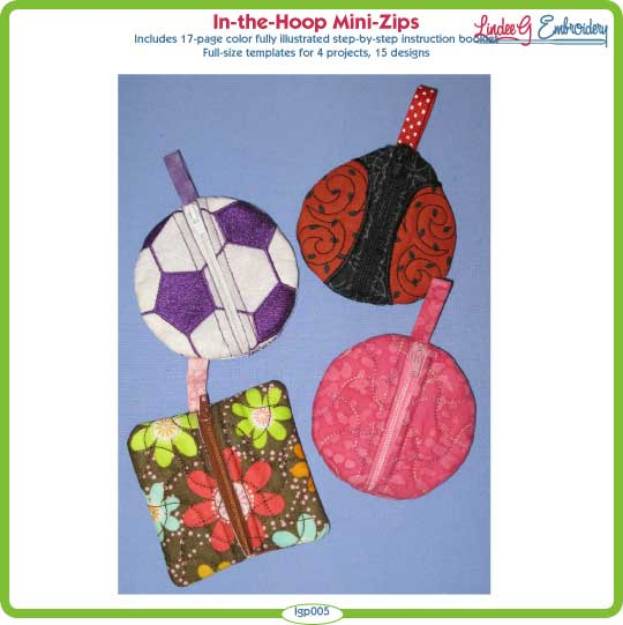 Picture of In-the-Hoop Mini Zips