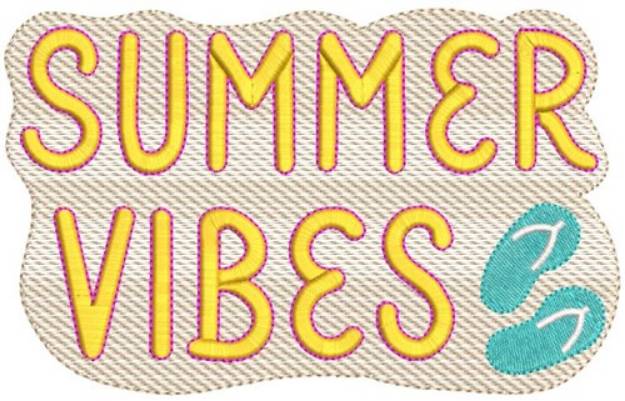 Picture of Summer Vibes Machine Embroidery Design