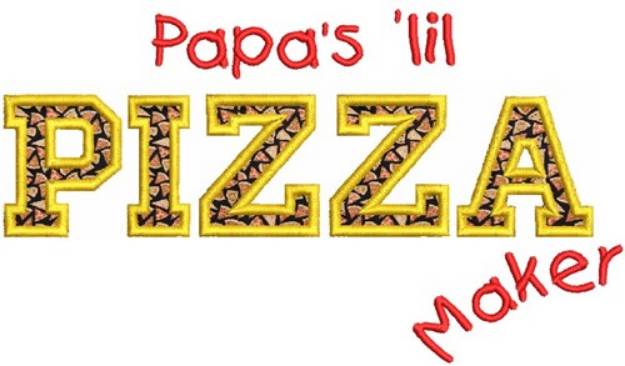 Picture of Pizza Maker Machine Embroidery Design