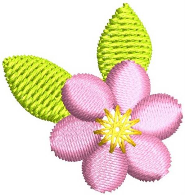 Picture of Pink Flower Machine Embroidery Design