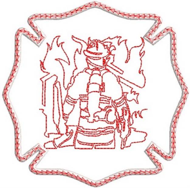 Picture of Fighting Fire Machine Embroidery Design