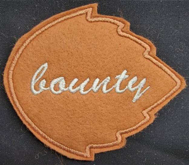 Picture of ITH Bounty Leaf Machine Embroidery Design