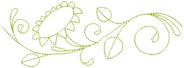 Picture of Sunflower Quilting Machine Embroidery Design