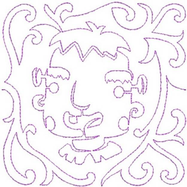 Picture of Halloween Monster Machine Embroidery Design