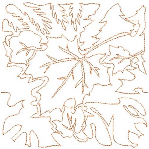 Picture of Autumn Leaves Machine Embroidery Design