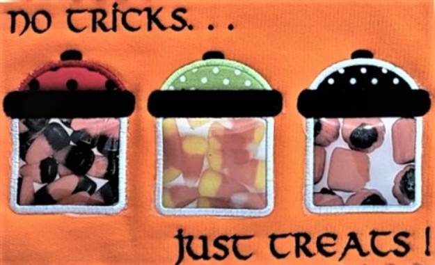 Picture of Candy Jar Treats Machine Embroidery Design