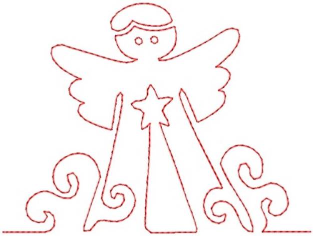 Picture of Angel Machine Embroidery Design