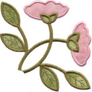 Picture of Primrose Applique - Single Machine Embroidery Design