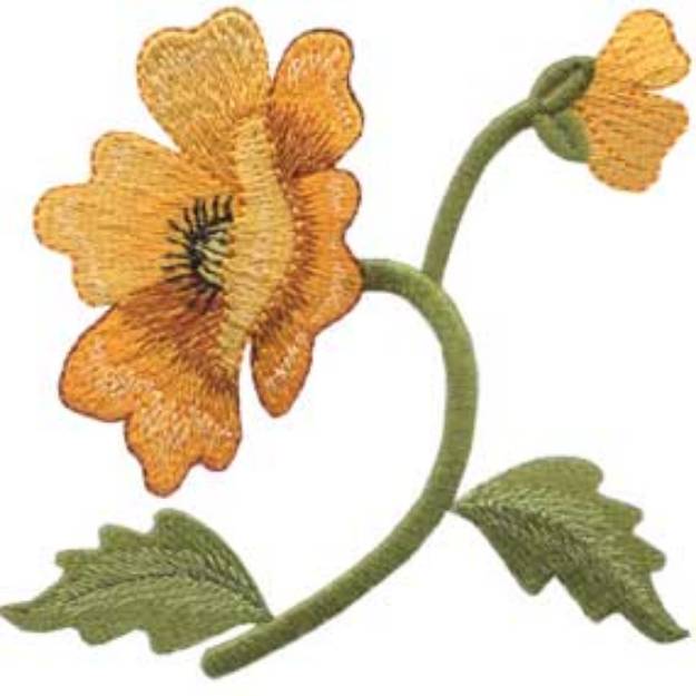 Picture of Poppy Filled - Single Machine Embroidery Design