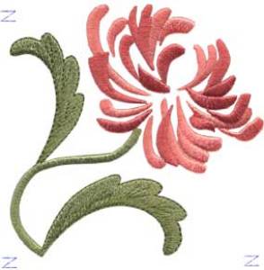 Picture of Chrysanthemum Filled - Single Machine Embroidery Design