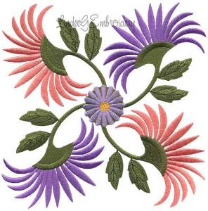 Picture of Aster Filled - Full-size Machine Embroidery Design