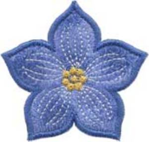 Picture of Larkspur Applique Center - Single Machine Embroidery Design