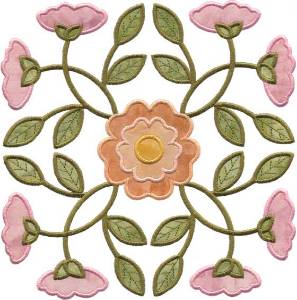 Picture of Primrose Applique - Full-size Machine Embroidery Design