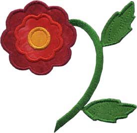 Marigold Applique - Single Machine Embroidery Design