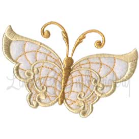 Winged Jewels Butterfly 4 Machine Embroidery Design