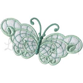 Winged Jewels Butterfly 7 Machine Embroidery Design