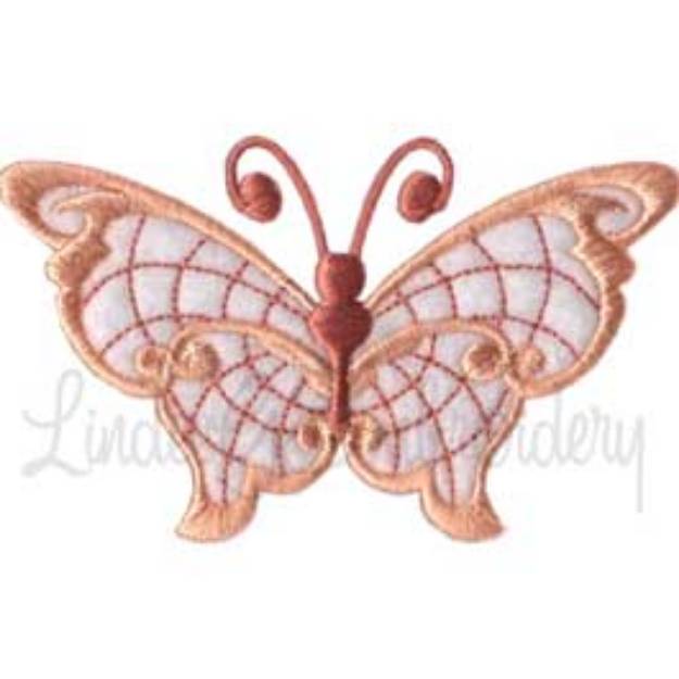 Picture of Winged Jewels Butterfly 9 Machine Embroidery Design