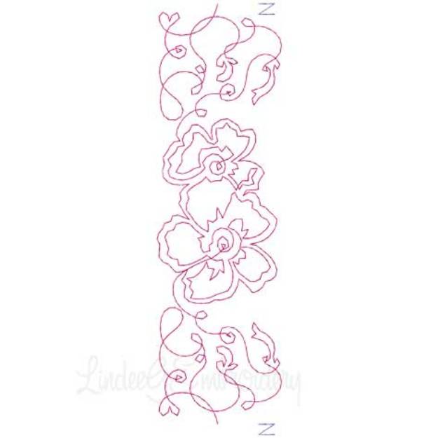 Picture of Bobbin Work Border 6 Machine Embroidery Design