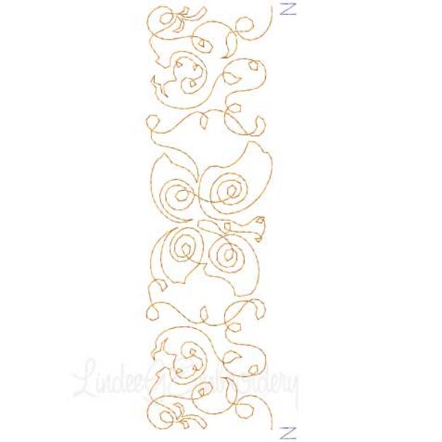 Picture of Bobbin Work Border 7 Machine Embroidery Design