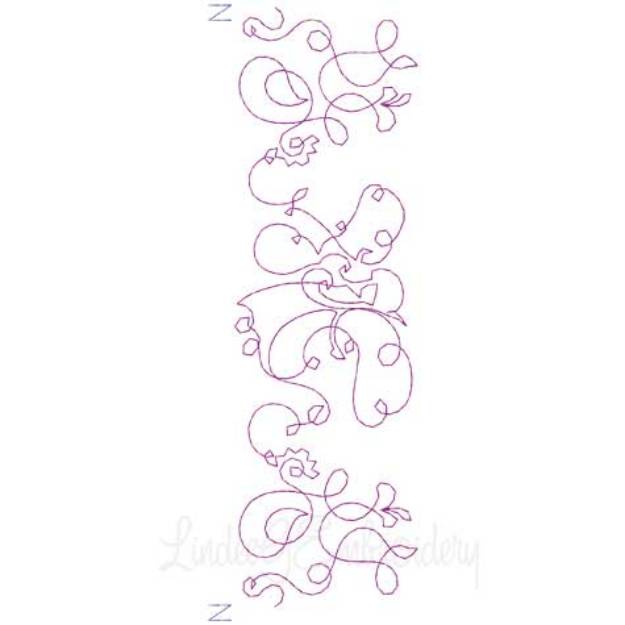 Picture of Bobbin Work Border 9 Machine Embroidery Design