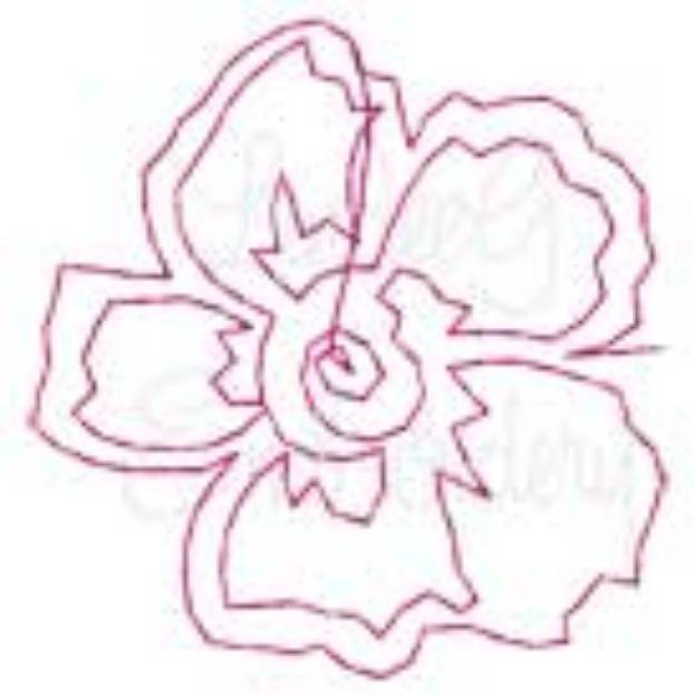 Picture of Bobbin Work Corner 6 Machine Embroidery Design