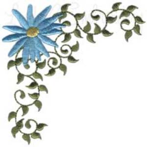 Picture of Daisy Corner  Machine Embroidery Design