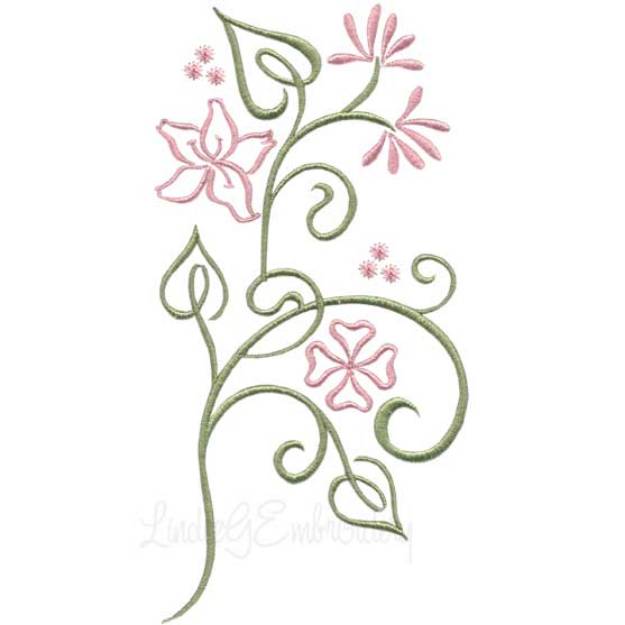 Picture of Floral Fantasy 7 Machine Embroidery Design