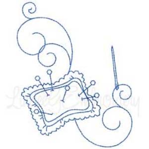 Picture of Pin Cushion Machine Embroidery Design