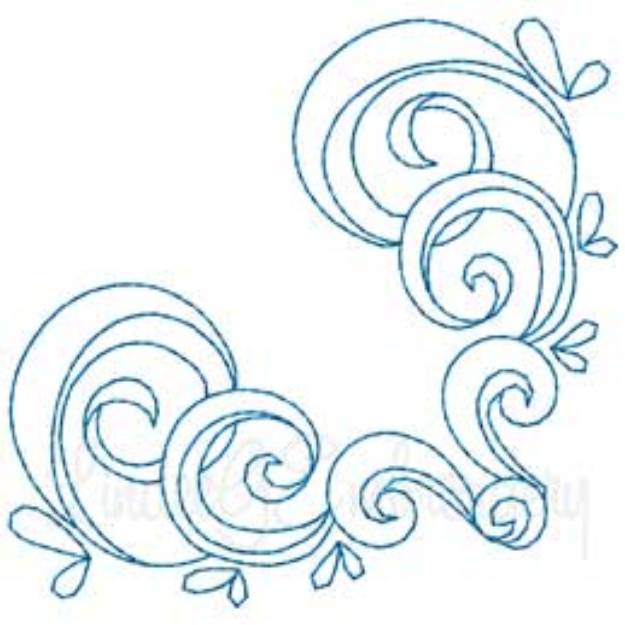 Picture of Quilted Corners  Machine Embroidery Design