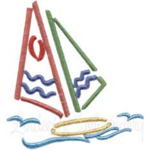 Picture of Wind Surfer Machine Embroidery Design