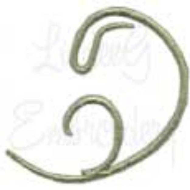 Picture of Deco Curly Tendril 4 Machine Embroidery Design