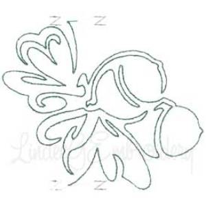 Picture of Mistletoe Continuous Border - Bean st. Machine Embroidery Design