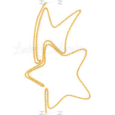 Star Continuous Border - Chain St. Machine Embroidery Design