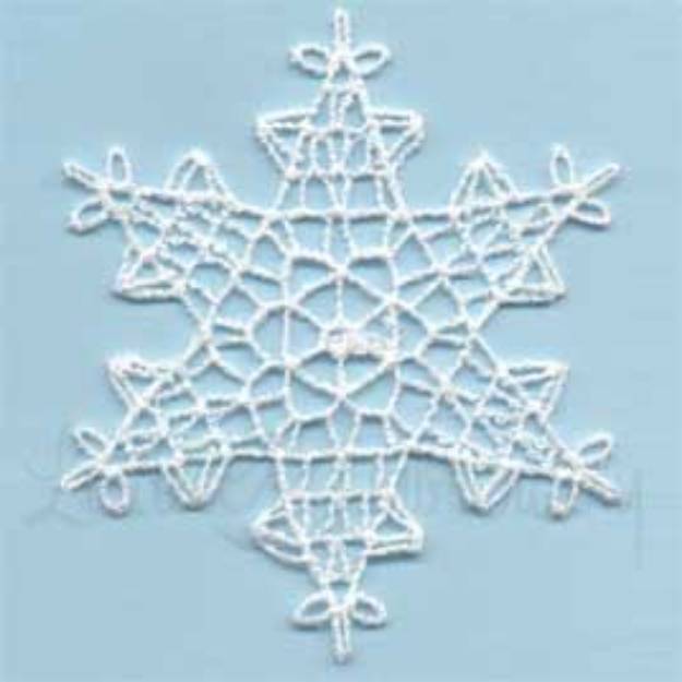 Picture of Winter Jewel Snowflake 8 Machine Embroidery Design