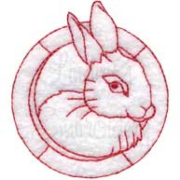 Picture of Rabbit Machine Embroidery Design